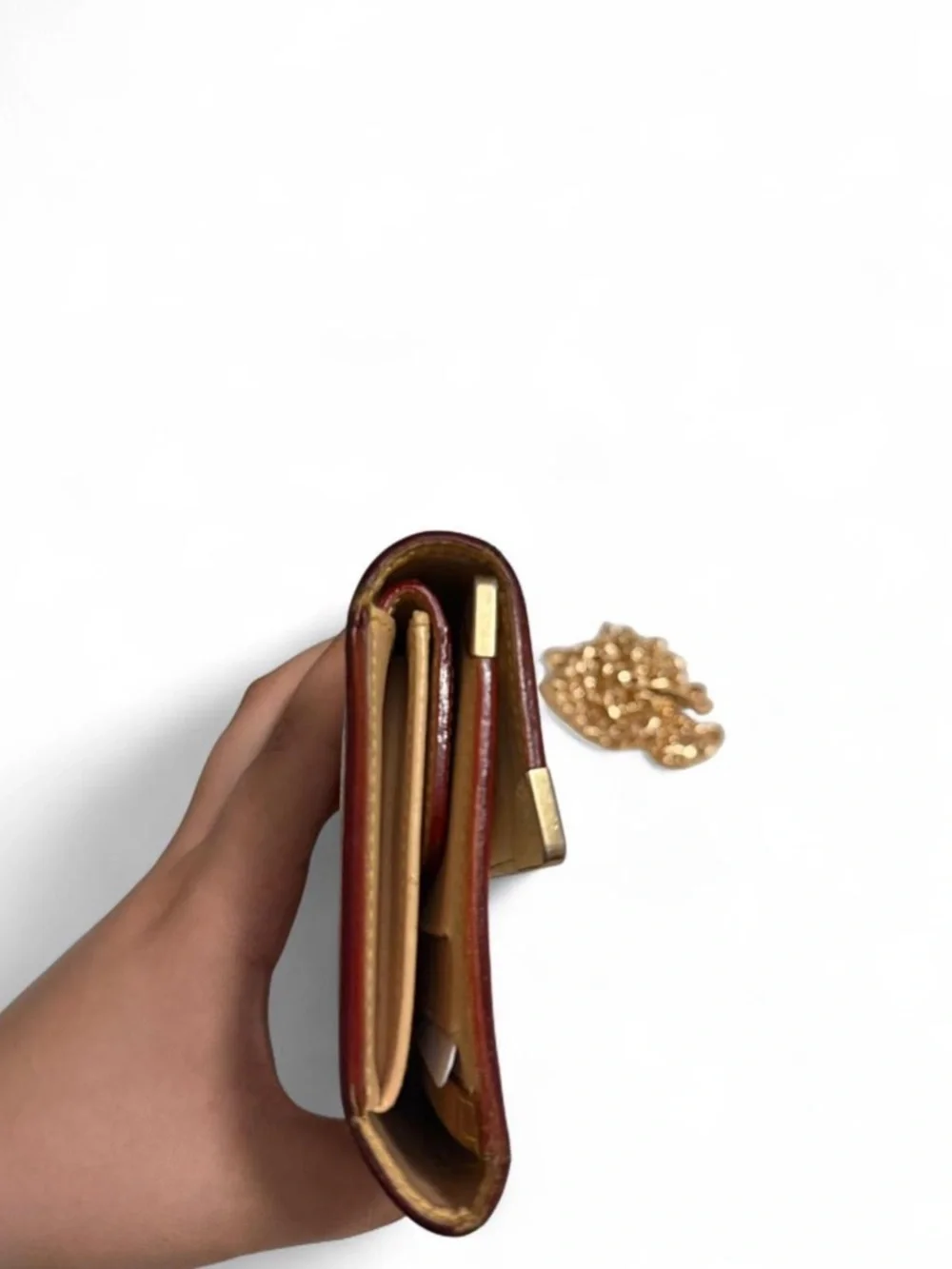 Louis Vuitton X Takashi Murakami Vintage Porte Trésor Wallet w/ chain - Picture 5 of 8